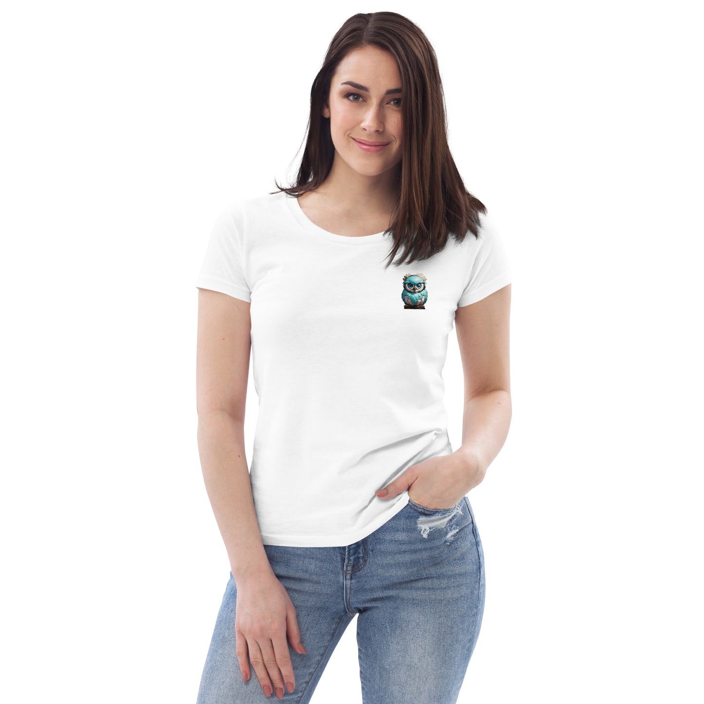 THE BIG LE OWLI I Enganliegendes Öko-T-Shirt für Damen